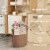 Hivvago Corner Bamboo Hamper Laundry Basket-Brown Perspective: back
