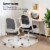 Hivvago Adjustable Mesh Office Chair Rolling Computer Desk Chair with Flip-up Armrest Perspective: back