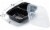 Kitcheniva Microwavable Meal Prep Food Container WIth 2 Compartment - Pack of 50 Perspective: back