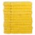 Kitcheniva Ultra Super Soft 100% Cotton Yellow Wash Cloth Towels, 12 Packs Perspective: back