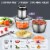 DEVINC Food Processors Mini Meat Grinder & Veggie Chopper with 2 Bowls Perspective: back