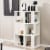 Hivvago 3-Tier 6 Cube Freestanding Bookcase with Anti-toppling Device-White Perspective: back