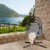 Hivvago Hanging Folding Egg Chair with Stand Soft Cushion Pillow Swing Hammock-Gray Perspective: back