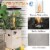 Hivvago 41 000 BTU Propane Patio Heater with Metal Hood-Gray Perspective: back