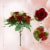 Kisflower 7.9 D x 7.9 W x 12.5 H Kisflower 6 Bunches Red Artificial Rose Flowers Artificial S Perspective: back