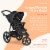 hauck Runner 2 Compact Foldable Tricycle Jogger Buggy Stroller Pushchair, Black Perspective: back