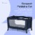 hauck Dream N Play Plus Foldable Travel Bed and Playpen with Mattress, Navy Blue Perspective: back