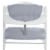 hauck High Chair Pad Deluxe Cushion for Alpha+ and Beta+ Wooden Highchair, Grey Perspective: back