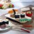 HABA Biofino Sushi Soft Play Food 10 Piece Set with Serving Board and Chopsticks Perspective: back