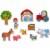 HABA Farm Puzzle In Net - 10 Piece Bath Toy with Suction Cup Storage Net Perspective: back