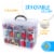 Bins & Things Stackable Storage Container with 30 Adjustable Compartments, Clear, X-Large Perspective: back