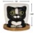 Window Garden Large Oreo Cat Planter for Indoor Plants & Flowers Perspective: back