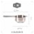 2 Lb Depot 2/3 Cup Measuring Cup, Stainless Steel, Accurate Markings, US & Metric (160 ml) Perspective: back