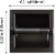 ATAYAL Recessed Toilet Paper Holder, Metal, Easy Installation, Matte Black Perspective: back
