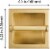ATAYAL Recessed Toilet Paper Holder, Metal, Easy Installation, Satin Brass Perspective: back