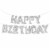 16  Silver Happy Birthday Balloons Party Inflatable Banner Decorations Gifts Perspective: back