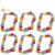 1 x Hawaiian Fancy Dress Lei Necklace 60 Flowers Perspective: back