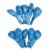 10 pcs 12  Metallic Ligh Blue Colour Latex balloons birthday party celebrations Plain Perspective: back