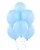 25 Latex balloons Light Blue Birthday Wedding Christening Party Decorations 12  Plain Perspective: back