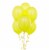 25 pcs 12  Metallic Yellow Colour Latex balloons birthday party celebrations Perspective: back