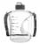 THE GYM KEG 1 Gallon Yellow-Pink Gradient Water Bottle | BPA-Free, Leakproof Perspective: back