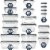 Fullstar 50PCS Food Storage Containers w/ Lids, Meal Prep Tupperware w/ Labels & Pen Perspective: back