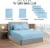 CGK Linens 6 Piece Extra Deep Pocket Microfiber Sheet Set - Full - Light Blue Perspective: back