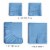 CGK Linens 4 Piece Microfiber Sheet Set - Queen - Denim Blue Perspective: back
