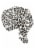 The Vintage Cosmetic Company Leopard Print Hair Turban Perspective: back