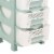 Homeplast Venus 30 In Tall Plastic 4 Drawer Home Storage Organizer Shelf, Green Perspective: back