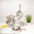 BergHOFF Stainless Steel Cookware Set with Rose Gold Handles Perspective: back