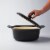 BergHOFF Ron Cast Iron 11-Inch Dutch Oven 5.5qt. with Lid, Black Perspective: back