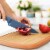 BergHOFF Leo Stainless Steel Chef Knife with Herb Stripper - Blue Perspective: back