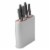 BergHOFF Leo Stainless Steel Knife Set with Block - Gray Perspective: back