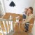 Scandinavian Pet Design Streamline Extra Tall 42 Animal Pet Safety Gate, White Perspective: back