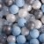 MeowBaby Round 35 x 11.5 Baby Foam Ball Pit w/ 200 Balls, Baby Blue/Transparent Perspective: back