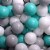 MeowBaby Large Round 35 x 11.5 Inch Baby Foam Ball Pit with 200 2.75 Inch Balls Perspective: back