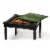 Vincent Black Licorice Multi-Game Card Table Perspective: back