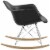 Ergode Rocker Plastic Lounge Chair - Black Perspective: back