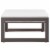 Ergode Fortuna Outdoor Patio Ottoman - Brown White Perspective: back