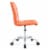 Ergode Prim Armless Mid Back Office Chair - Orange Perspective: back