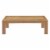 Ergode Upland Outdoor Patio Wood Coffee Table - Natural Perspective: back