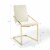 Ergode Pitch Performance Velvet Dining Armchair - Gold Ivory Perspective: back