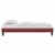 Ergode Reign Twin Performance Velvet Platform Bed Frame - Dusty Rose Perspective: back