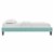 Ergode Reign Full Performance Velvet Platform Bed Frame - Mint Perspective: back