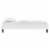 Ergode Reign Full Performance Velvet Platform Bed Frame - White Perspective: back