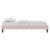 Ergode Reign King Performance Velvet Platform Bed Frame - Pink Perspective: back