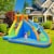 Goplus Inflatable Water Slide Mighty Bounce House Jumper Castle Moonwalk W/ 735W Blower Perspective: back