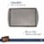 Baker's Secret Nonstick Cookie Sheet 13in, Carbon Steel Medium Size Cookie Tray Nonstick Perspective: back