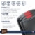 Bakeware Set of 3 Cookie Sheets - Nonstick Baking Pans, 3 Pieces Set, Dark Gray/Red Perspective: back